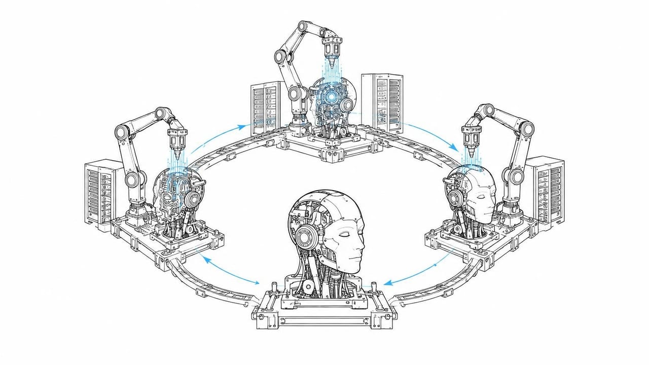KI-generierte redaktionelle Illustration: KI-Forschung: Läuft uns die künstliche Intelligenz davon?